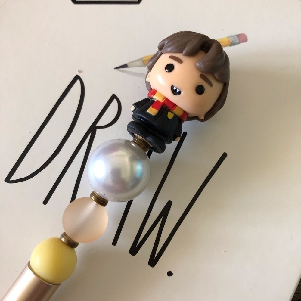Harry Potter: Neville Longbottom handmade beaded pen